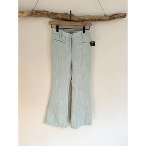 TRUCE Kids Light Green Textured Flare Pants Size L 14 Elastic Waist